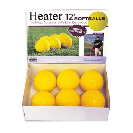 Heater 12 in. Pitching Machine Softballs, Dozen HE302534